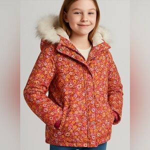 C&C California Pink Floral Jacket with White Lining- NWT